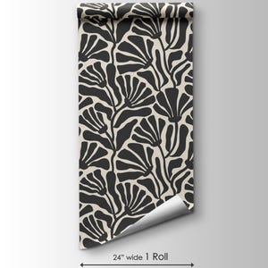 Vintage Boho Floral Wallpaper | Removable Trendy Flowers Peel and Stick Wallpaper | Retro Self Adhesive or PrePasted Wallpaper | EcoFriendly image 5