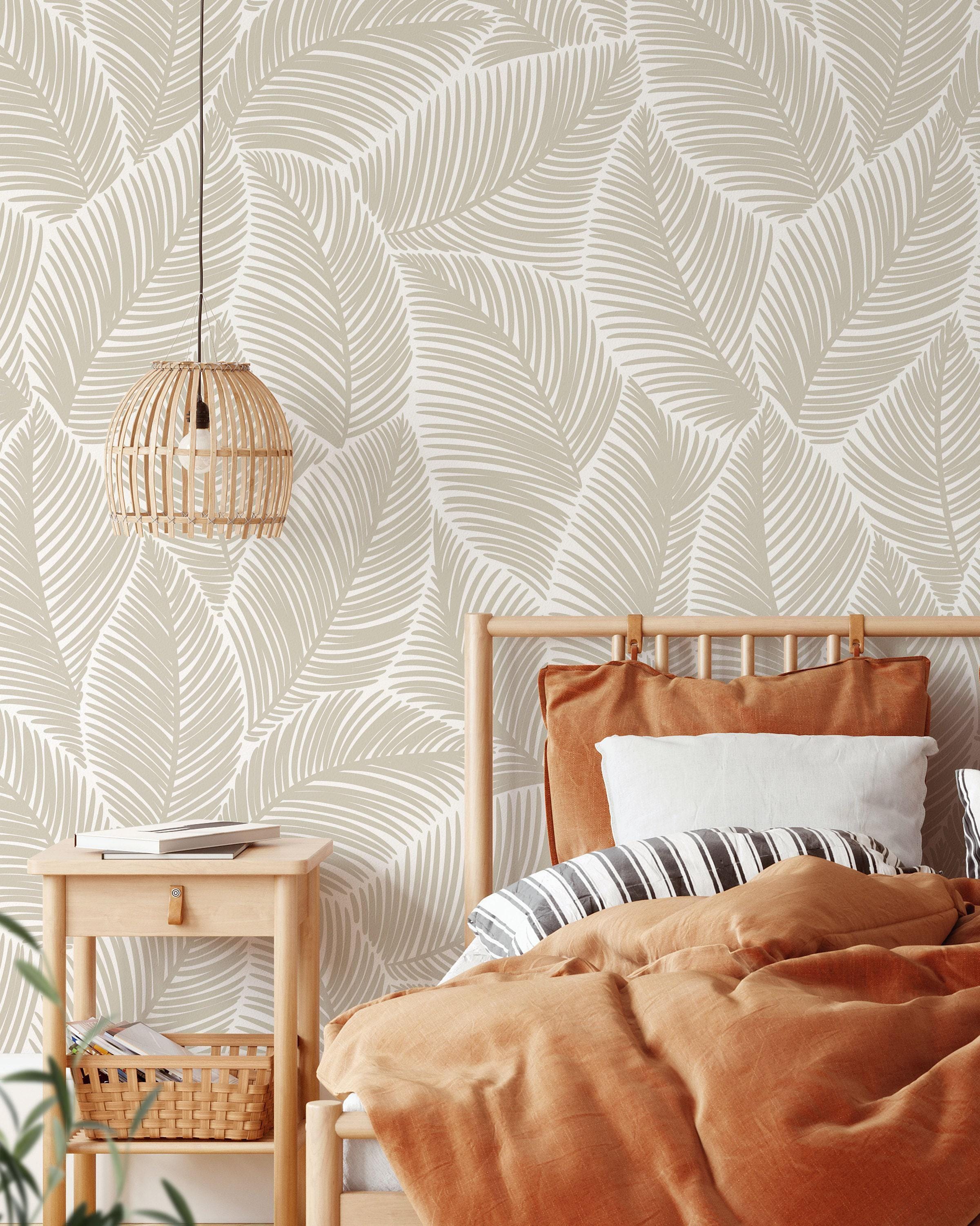 Un Papel Tapiz Con Flores Y Hojas | Vector Premium