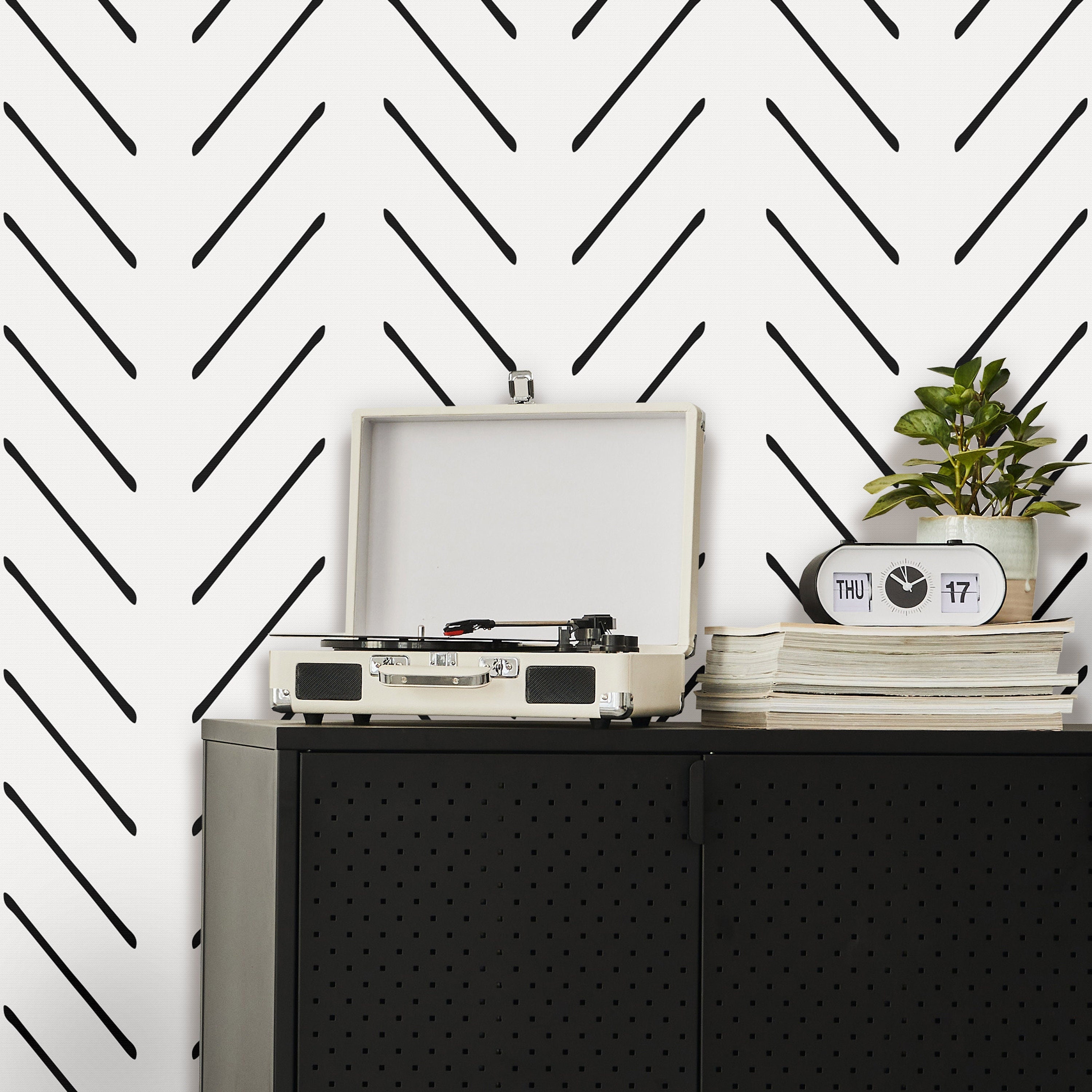 Herringbone Peel And Stick Wallpaper Removable Self Adhesive Etsy 日本