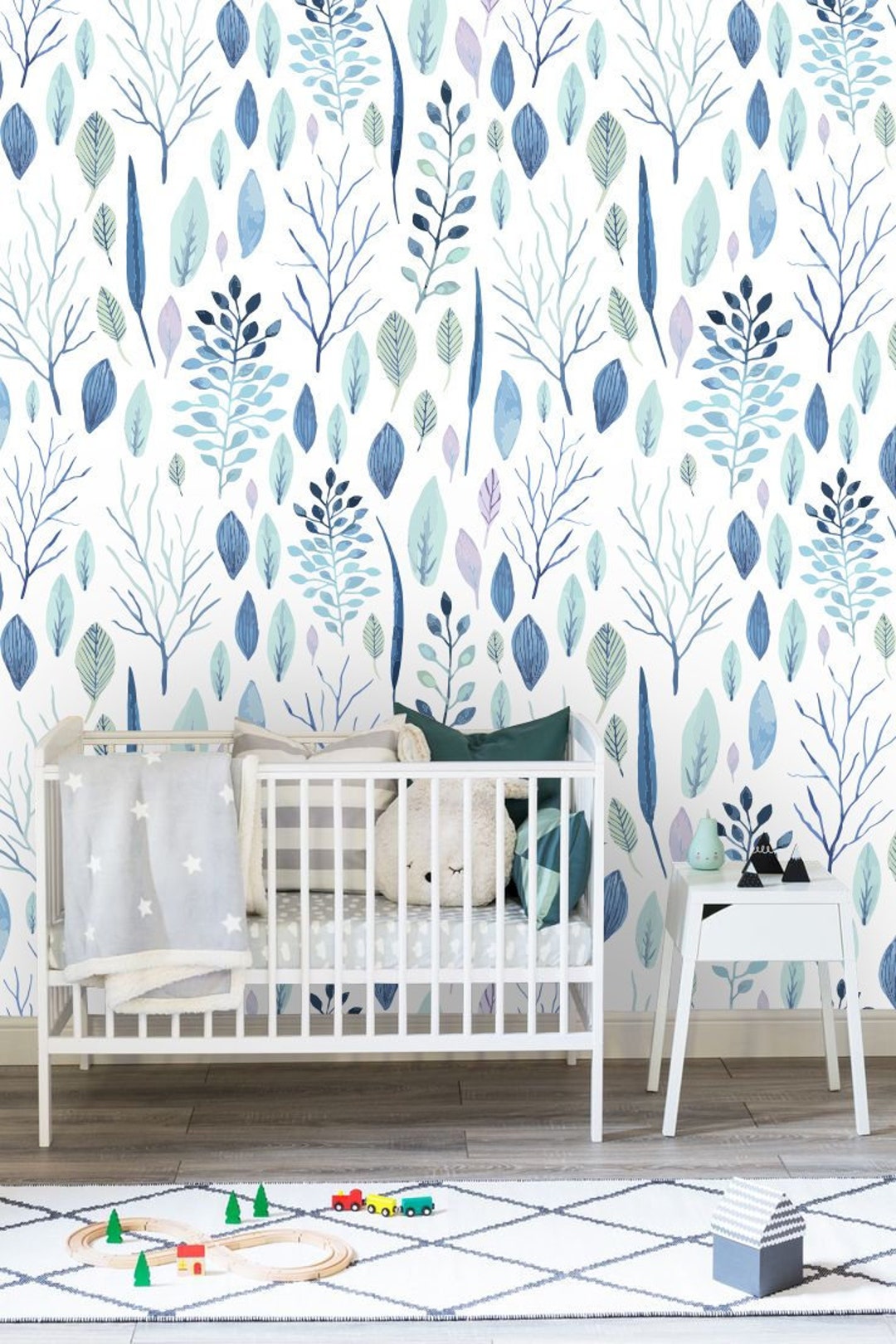 Removable Peel 'n Stick Wallpaper, Selfadhesive Wall Mural, Watercolor