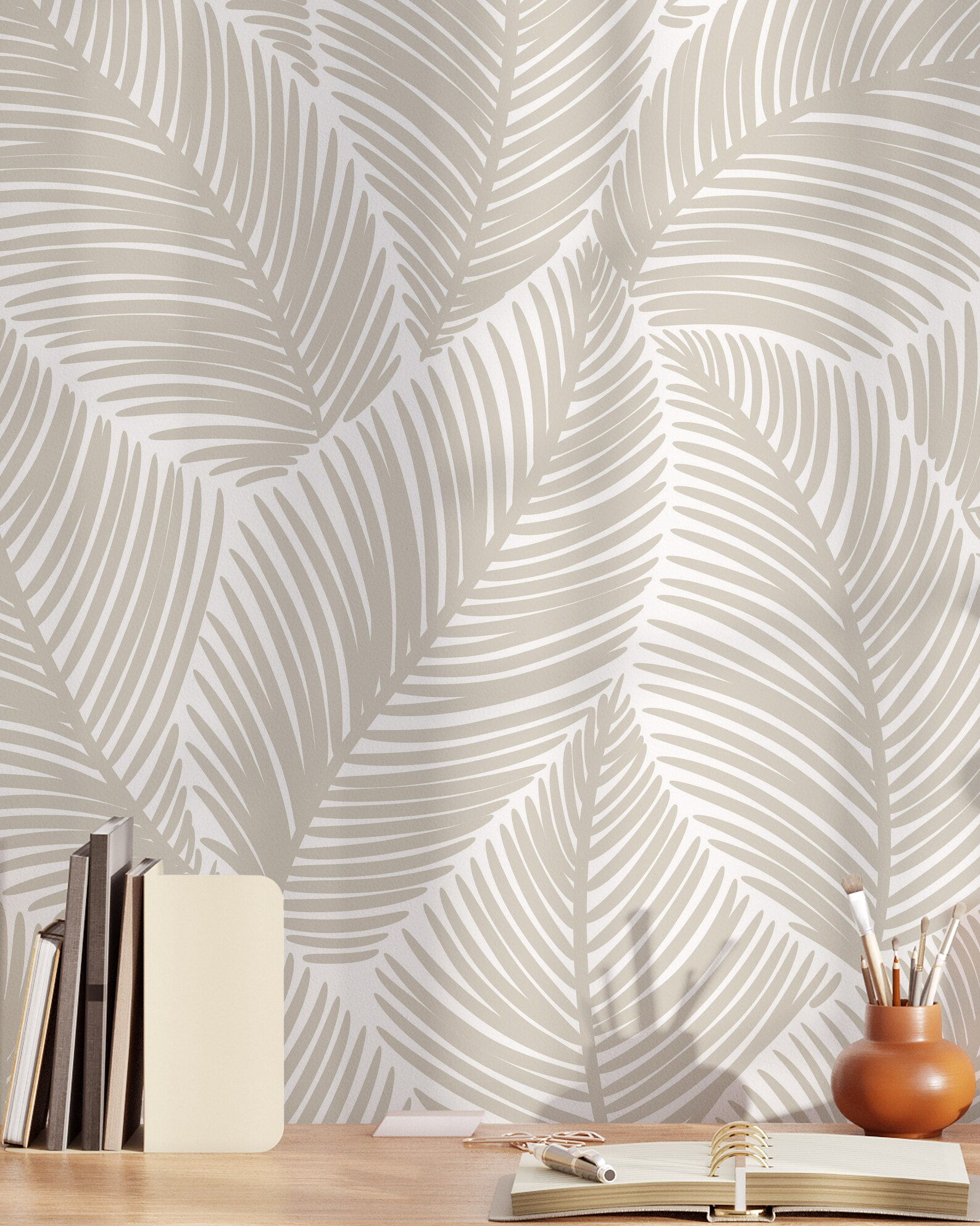 Minimalistic Leaves Wallpaper Removable Self Adhesive Floral - Etsy