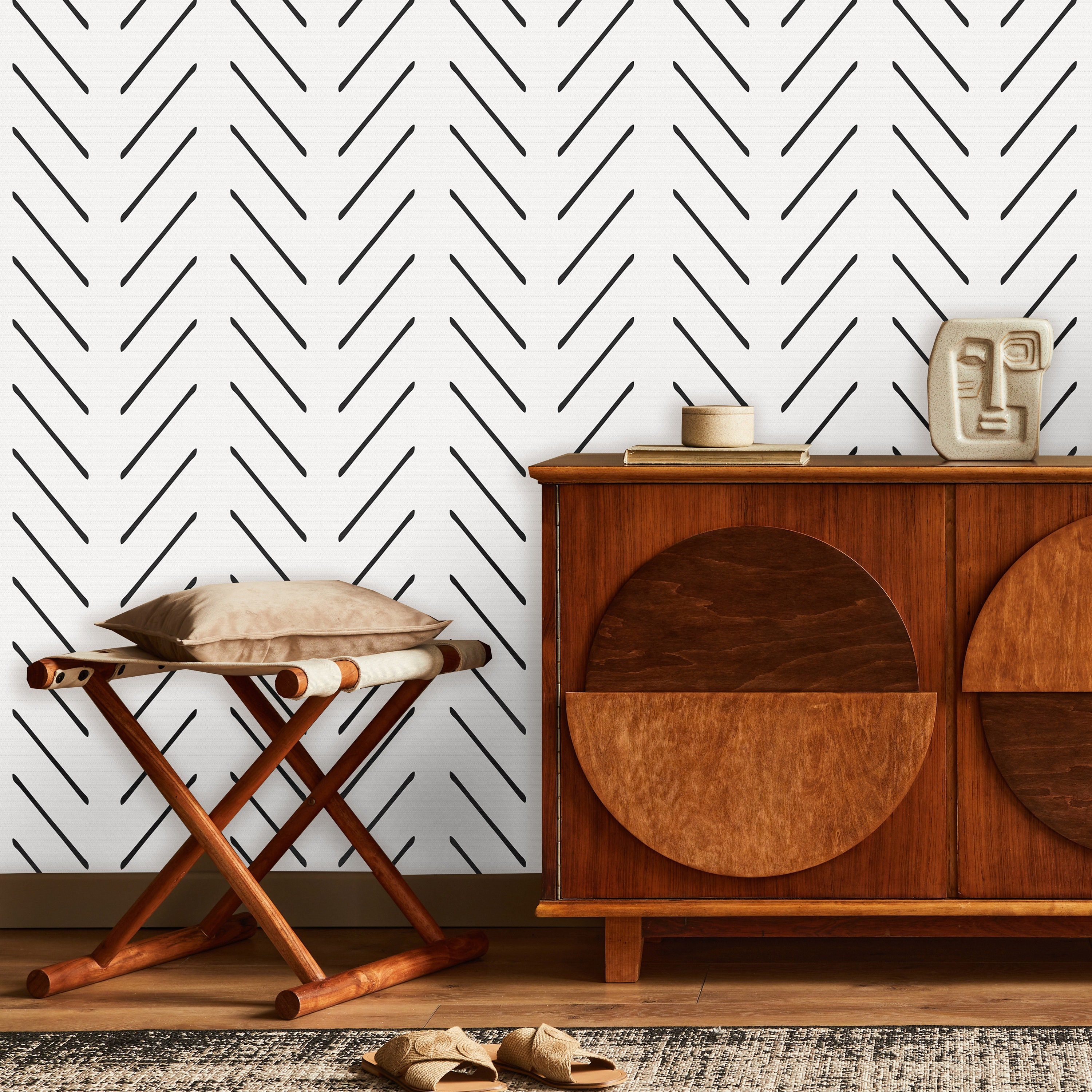 Herringbone Peel and Stick Wallpaper Removable Self Adhesive - Etsy