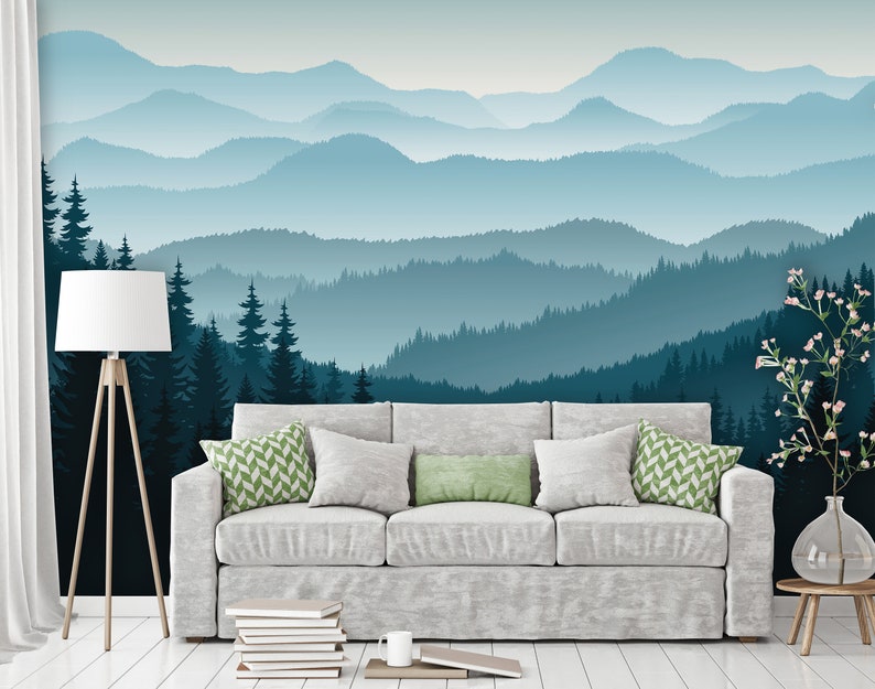 3D Mountain Peel and Stick Wallpaper Removable Self Adhesive - Etsy Canada