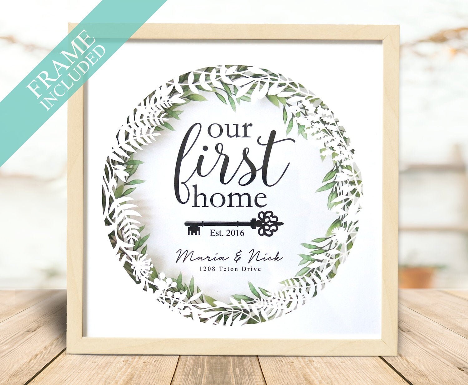 Housewarming Gift Print, Our First Home House Warming Gift, Personali…