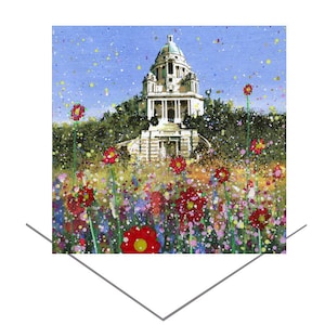 Tarjeta de felicitación en memoria de Ashton - Tarjeta de Lancashire - Tarjeta de felicitación en blanco - Tarjeta de bellas artes - Pensando en ti - Enviando amor - Tarjeta de arte emblemático