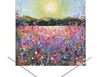 Sunrise Greeting Card-Morning Glory Card- Greeting Card created from original art Card-Artists Card-Birthday Card-Gift card-Blank Note Card-
