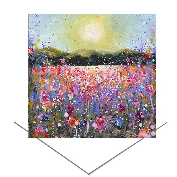Sunrise Greeting Card-Morning Glory Card- Greeting Card created from original art Card-Artists Card-Birthday Card-Gift card-Blank Note Card-