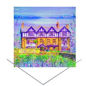 The Diamond Inn, Ponteland carte de voeux-nord-est de l'Angleterre-carte d'anniversaire-carte d'anniversaire-carte d'art du Nord-carte d'art joyeux-