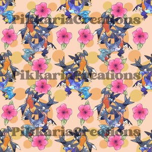 Land Shark Seamless Pattern