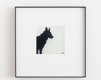 Black Dog Painting