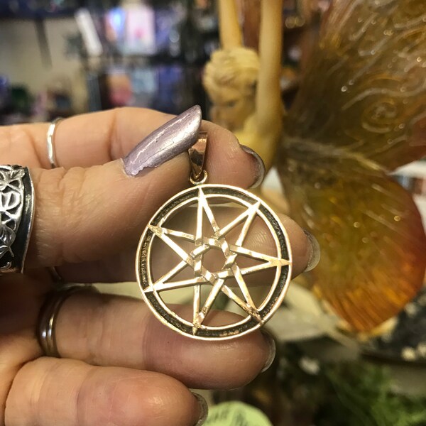 Fairy Star Amulet, Bronze~ Otherworld Magick