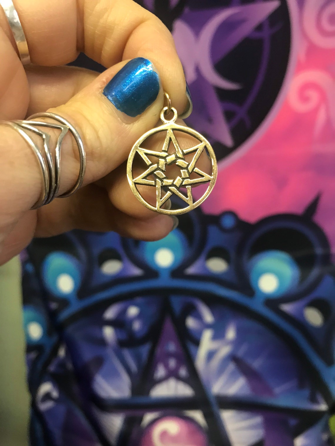 Bronze Fairy Star Amulet Otherworld Magick Etsy
