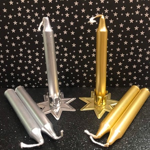 Silver and Gold Candle Magick Set