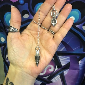 Pendulum, Pewter~ Spiral Goddess