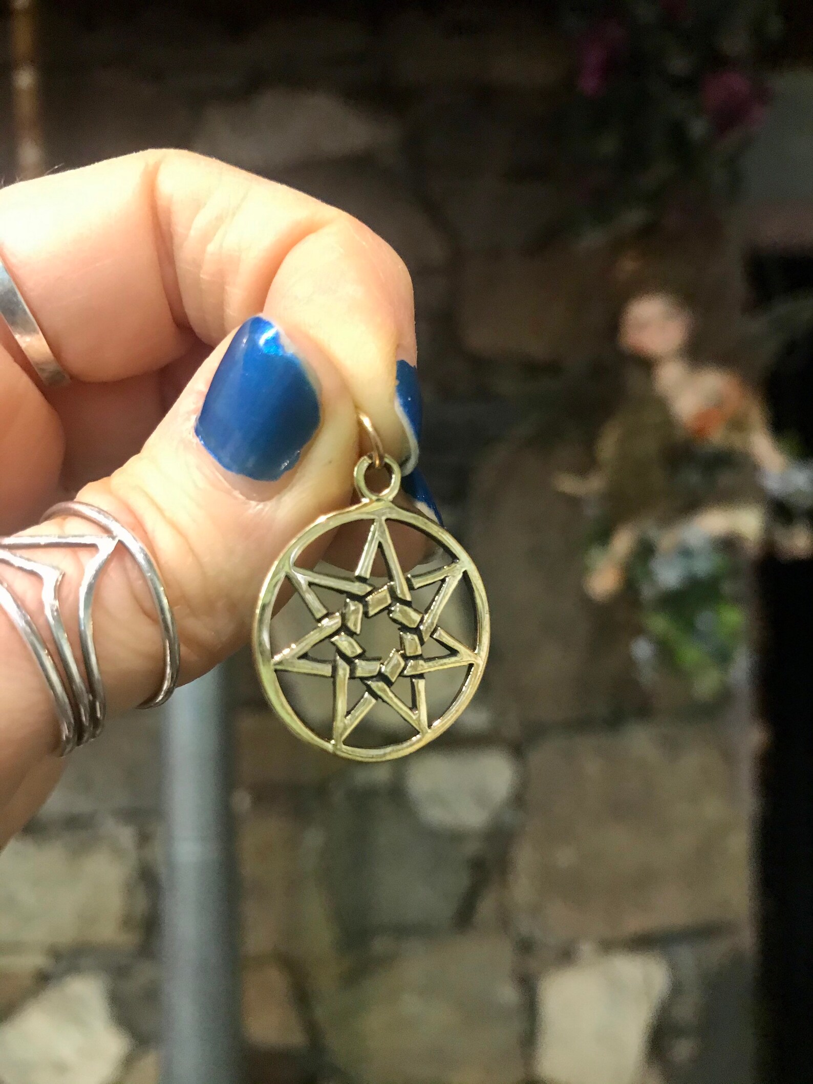 Bronze Fairy Star Amulet Otherworld Magick Etsy