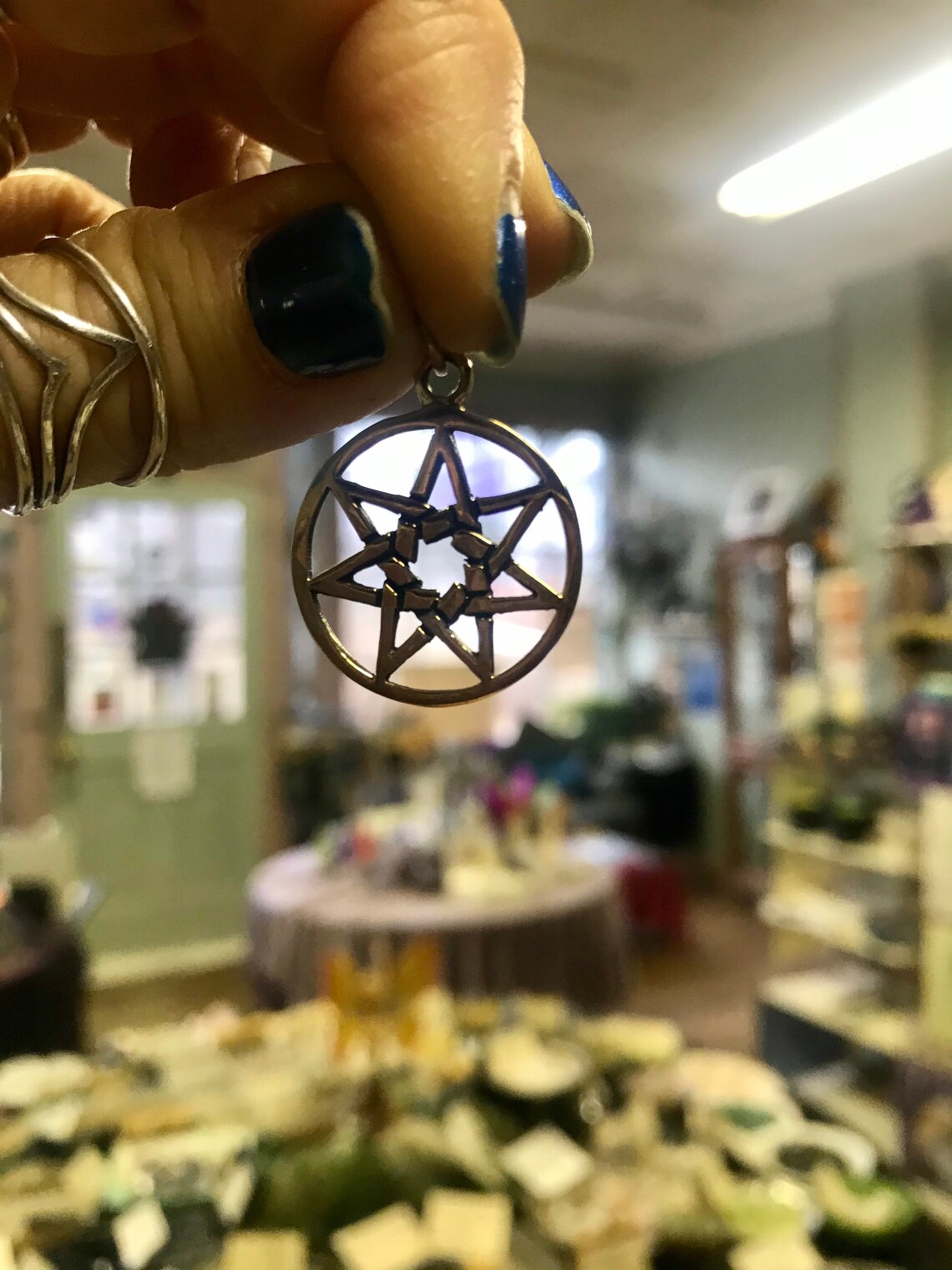 Bronze Fairy Star Amulet Otherworld Magick Etsy