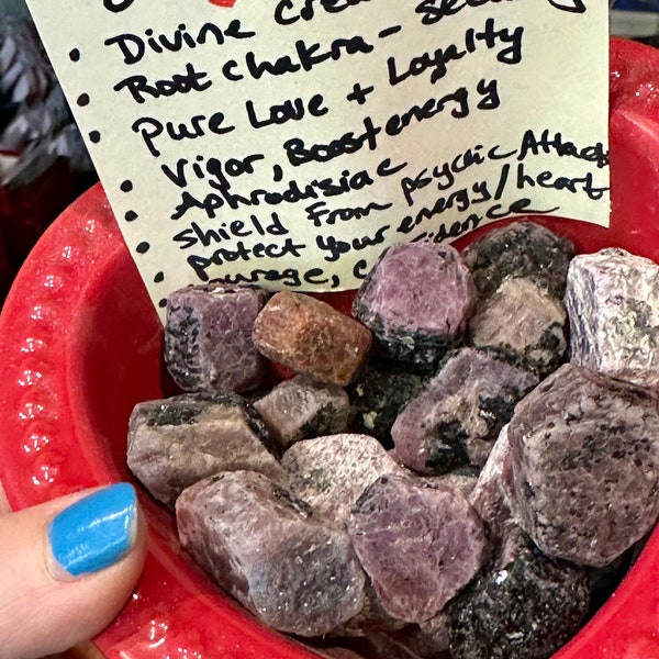 Natural Ruby Stones~ small, medium, and large