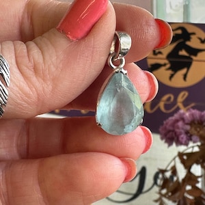 Aquamarine & Silver Pendant~ Sea Dreams