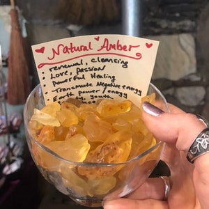 Natural Amber Stones~ small, medium, and large