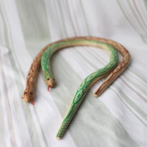Handmade Flexible Wooden Snake Toy: Wiggly Garden Decor (23/35 Inch) image 5