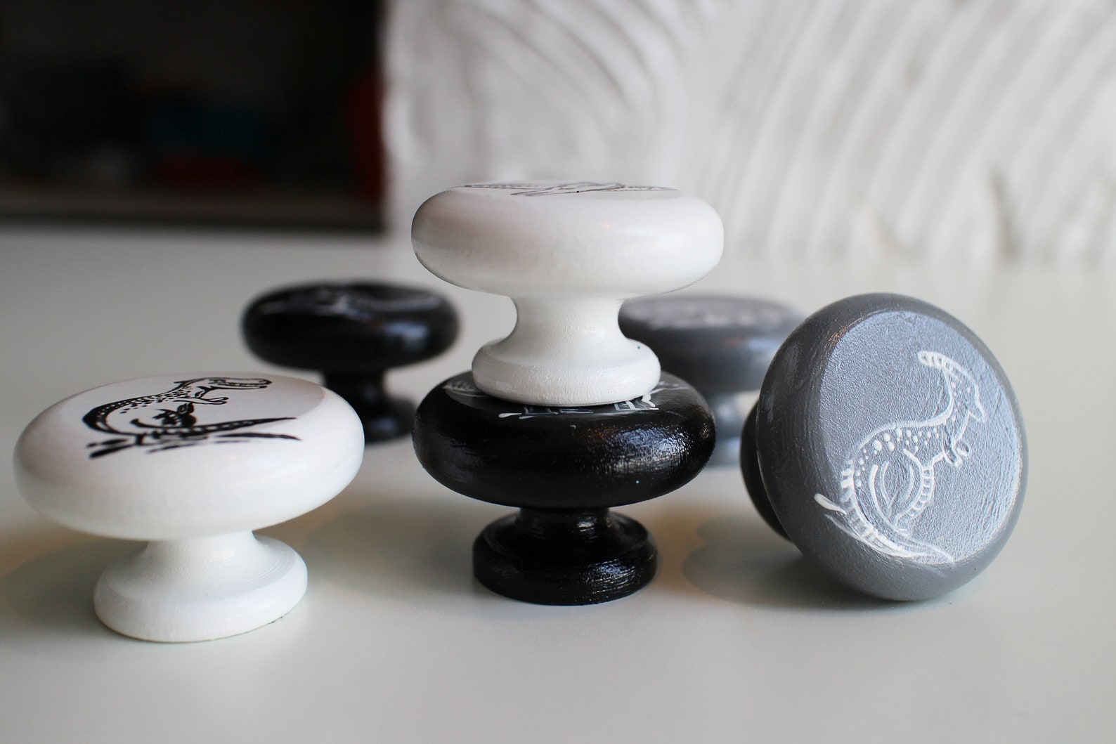 Wooden Handmade Dinosaur Drawer Knobs. Kids Drawer Knobs in Etsy