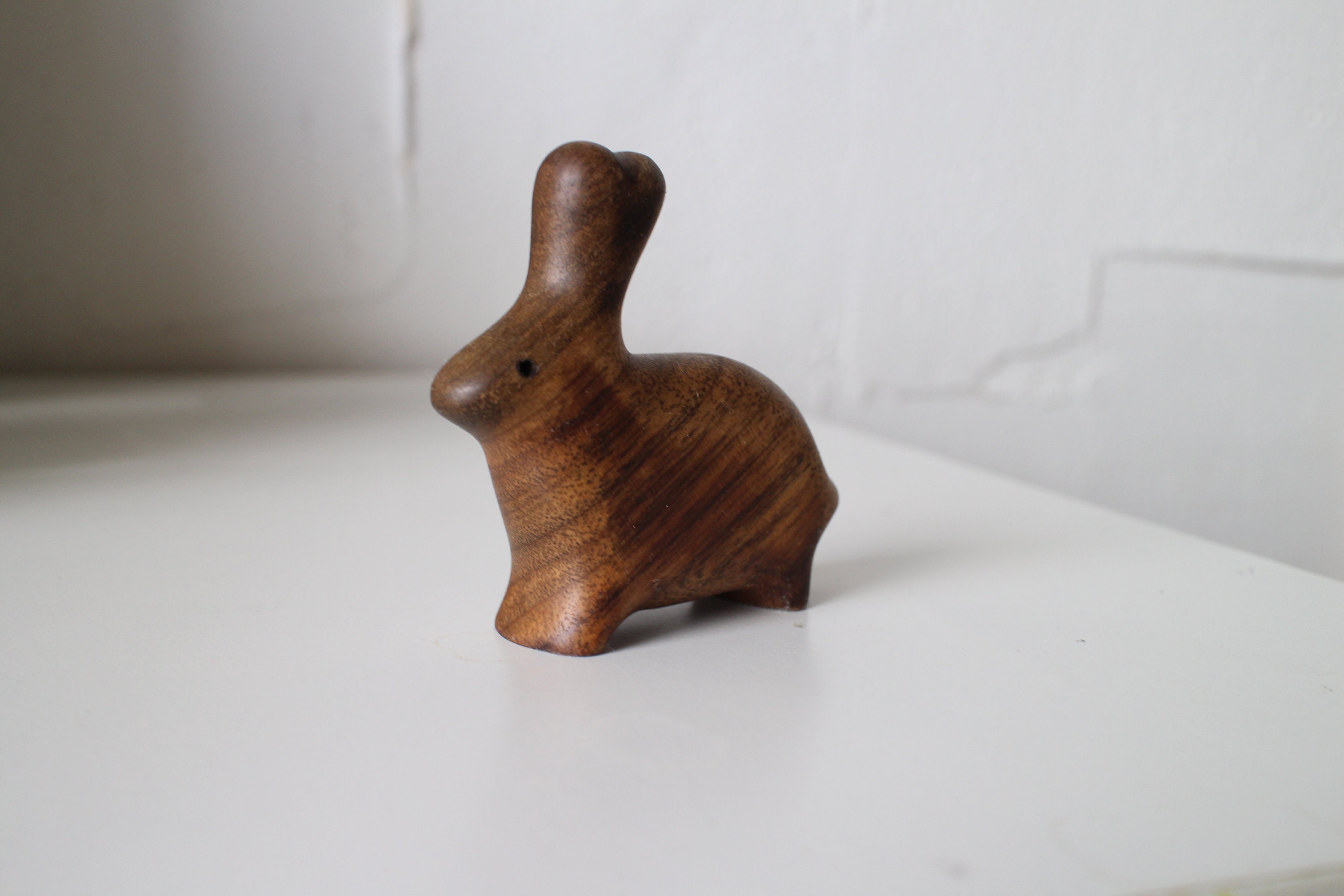 Handmade Wooden Rabbit Toy: Personalized Organic Wood Play - Etsy