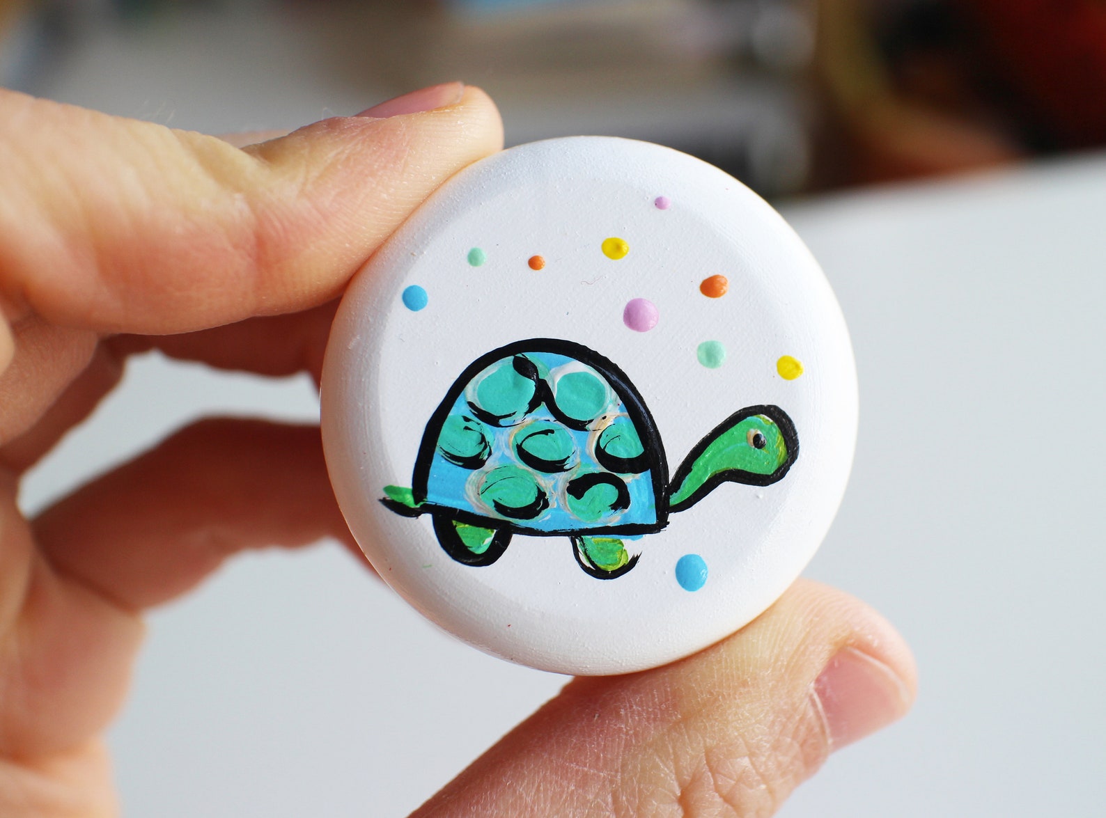 Hand painted knobs Animal Drawer Knobs pulls Wooden handmade Etsy