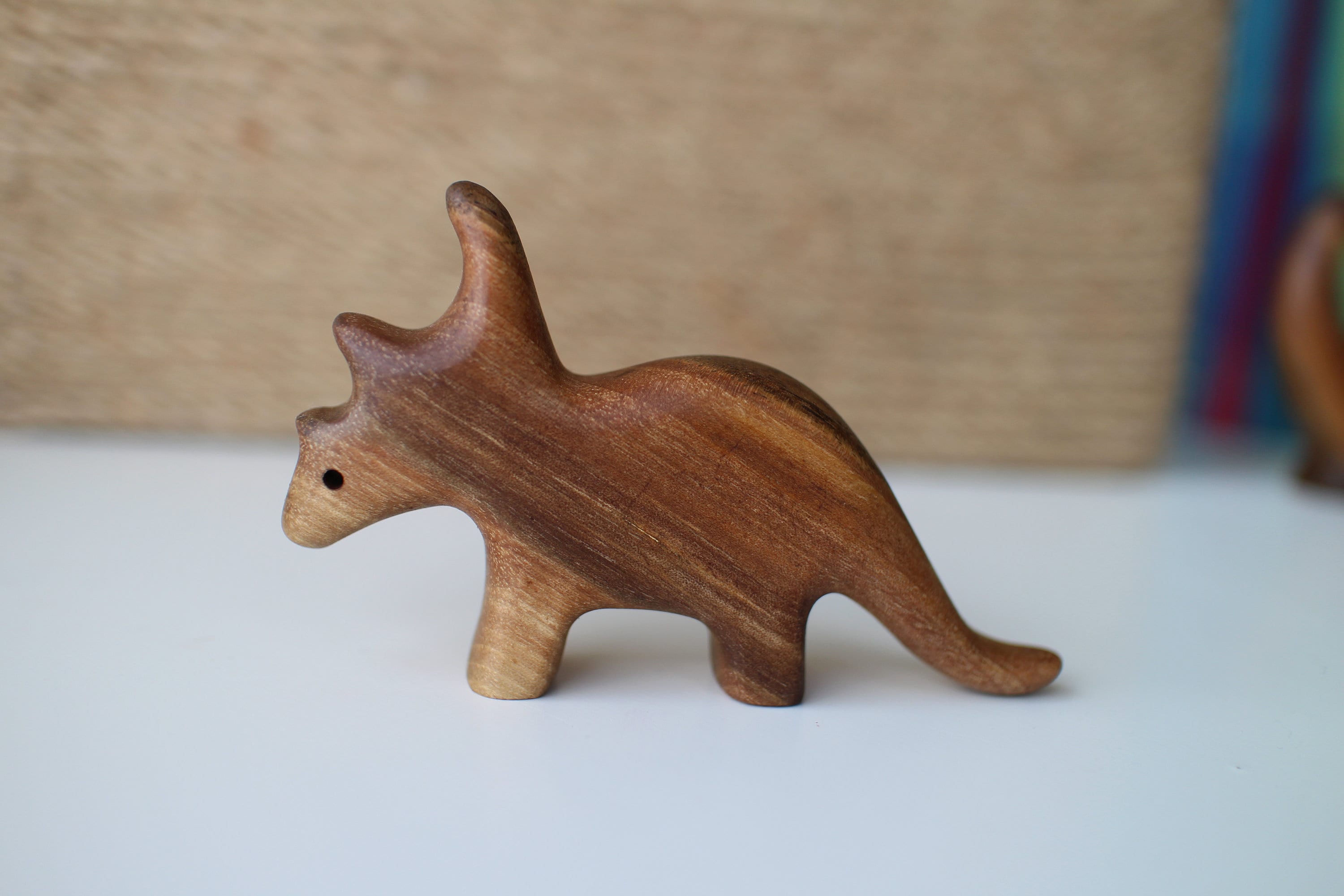 Triceratops Dinosaur Wooden Toy Triceratops dinosaur custom Etsy