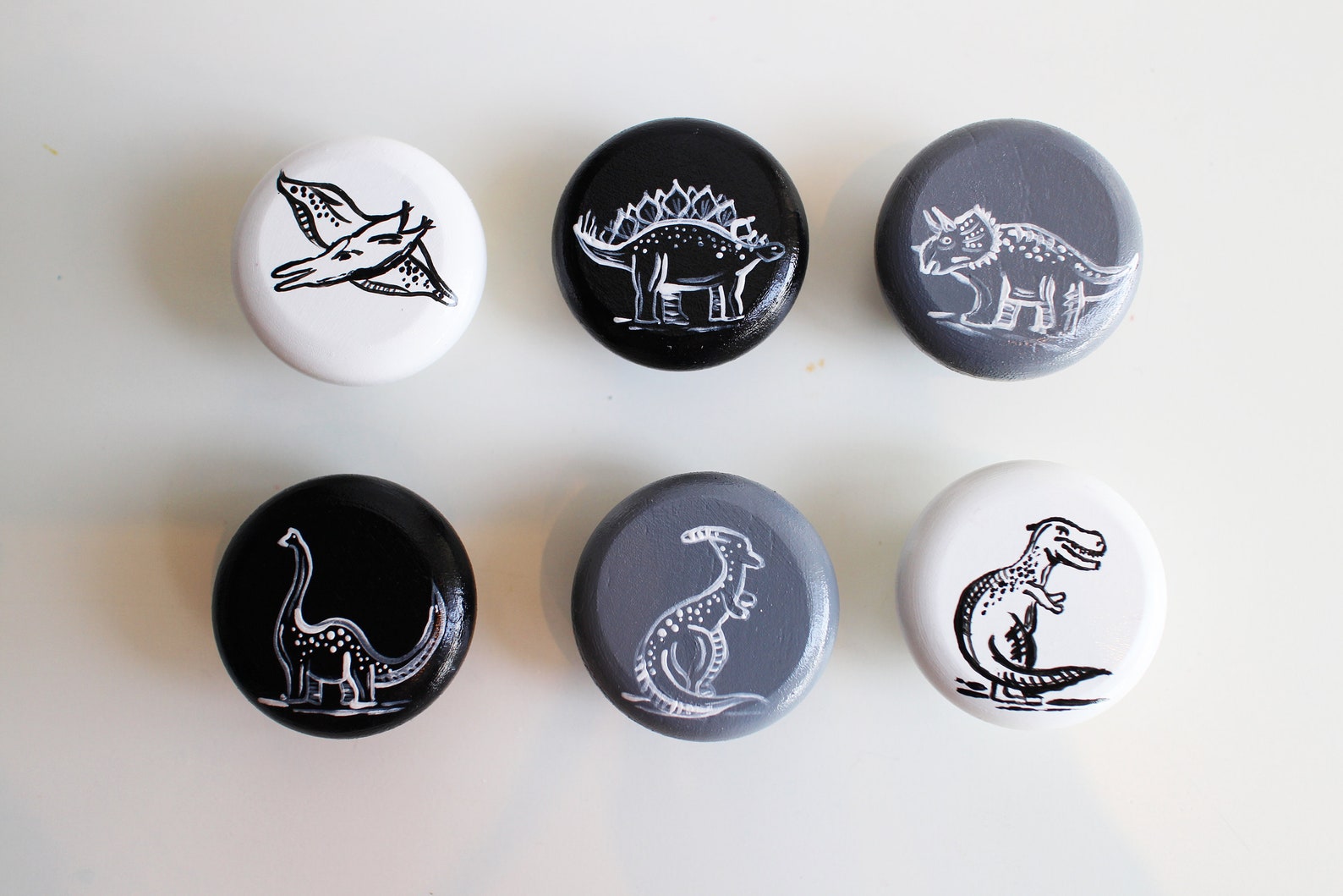 Wooden Handmade Dinosaur Drawer Knobs. Kids Drawer Knobs in Etsy