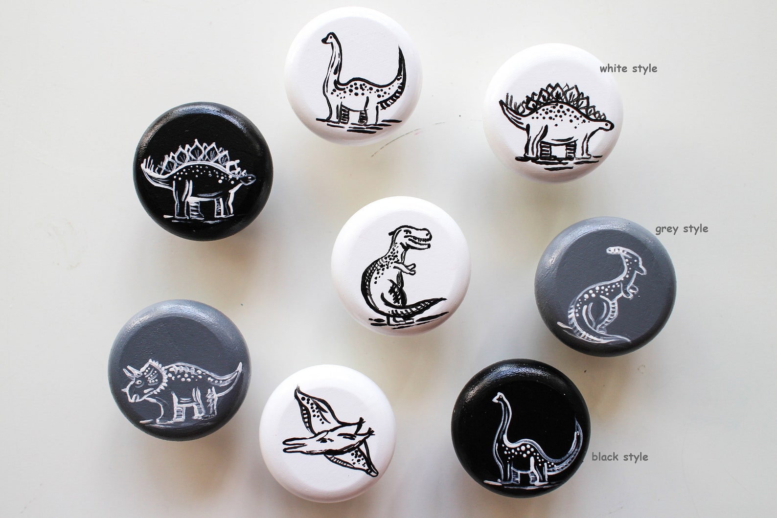 Wooden Handmade Dinosaur Drawer Knobs. Kids Drawer Knobs in Etsy