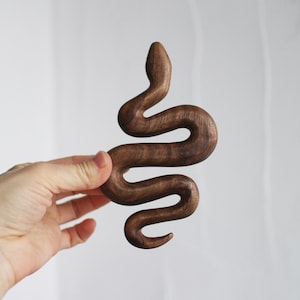 Wooden Snake, Wood Snake custom name Personalization, Toy Snake, Wooden Snake Hand Crafted Wiggly Garden Snake Wiggly Wood Wiggles When Held