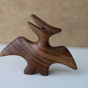 Pterosaur Dinosaur Wooden Toy dinosaur custom name Personalization Waldorf toys Play, Organic Wood Toys, dinosaur Wooden Play