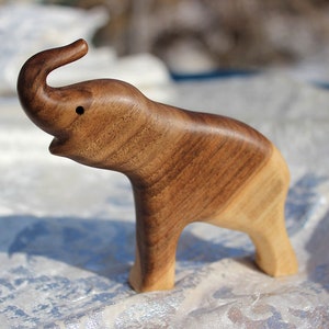 Elephant Wooden Toy elephant wooden Animal Play custom name Personalization Organic Wood Toys Australian Wooden Play Set Wood Toys