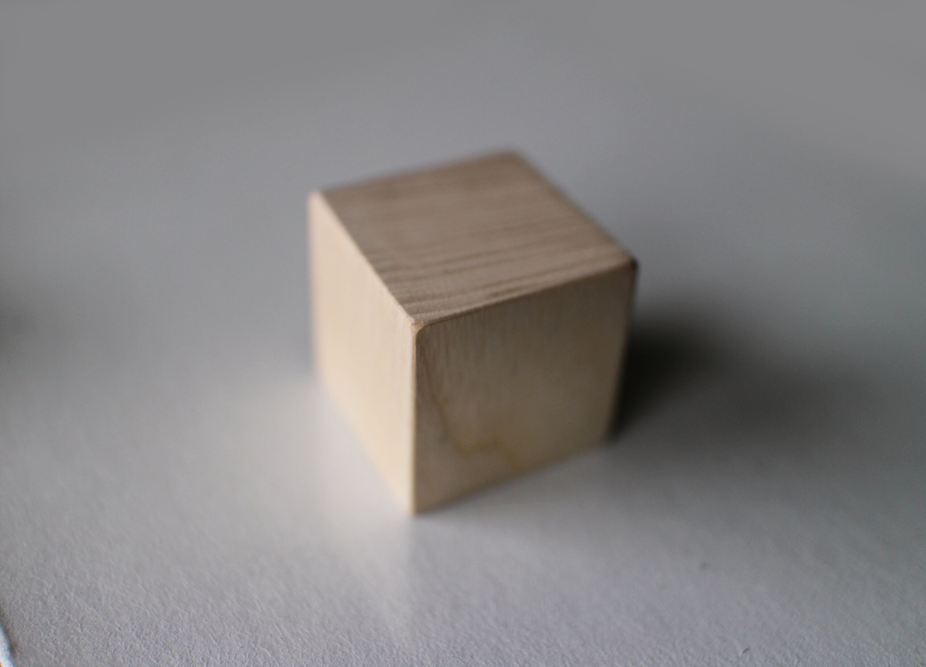 Solid Square Wood Knobs New and Unfinished Nature Wood Flat Etsy