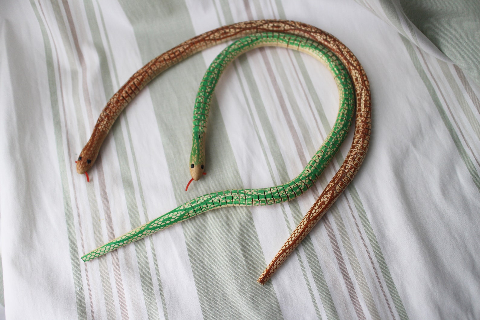 Flexible Wooden Snake Wood Snake Toy Snake Wooden Snake Etsy