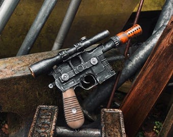 Han solo blaster - REPLICA PROP - Star Wars - 1:1 3D printed prop PROFESSIONAL weathering/distress service