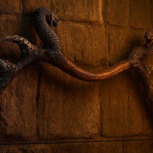 La espiral de la serpiente / Arco de serpiente artesanal