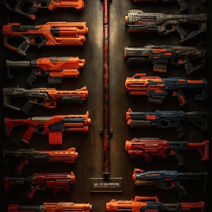 La cerbottana compatibile con Nerf più potente al mondo: lanciatore Nerf ad alta velocità da 145 FPS / finitura Hydro-Dip personalizzata