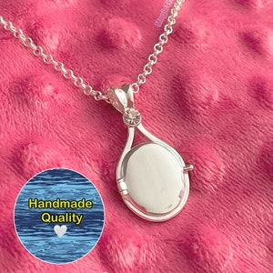 H2O Locket Necklace, Handcrafted 925 Sterling Silver Mermaids Locket N –  Lacchiappasognijewelry