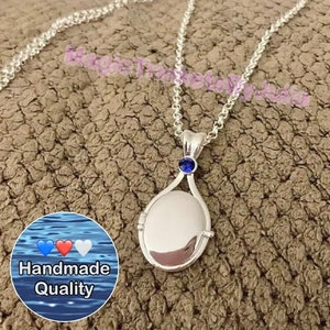 H2O Locket Necklace, Handcrafted 925 Sterling Silver Mermaids Locket N –  Lacchiappasognijewelry