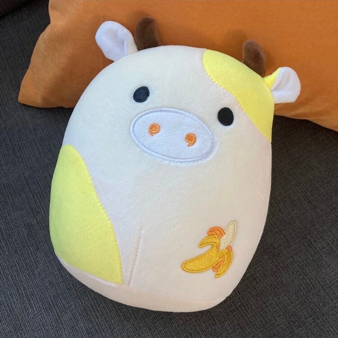 Custom Squishmallow Banana Cow 8 Inch Cow Plush Mushroom Fruit Etsy