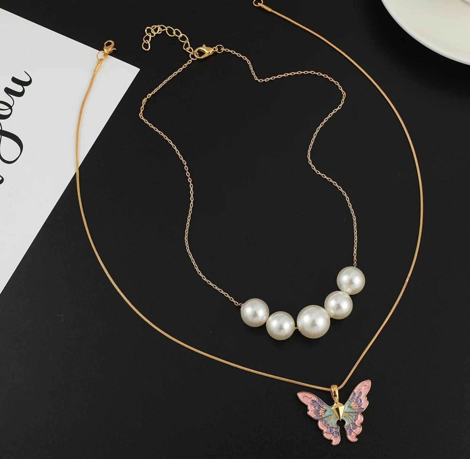 Barbie Fairytopia Mermaidia Pendant Butterfly Necklace Etsy