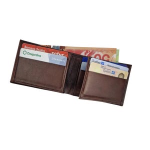 Medium Slim Leather Wallet, Card Holder, Coin Purse, Gift, for Men and Women, Free Customization
