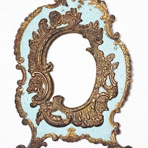 Antique c1900 American Natioanl Bronze & Iron Works Rococo Bronze Frame