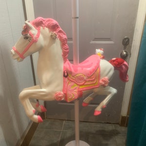 Vintage full size carousel horse hand Painted