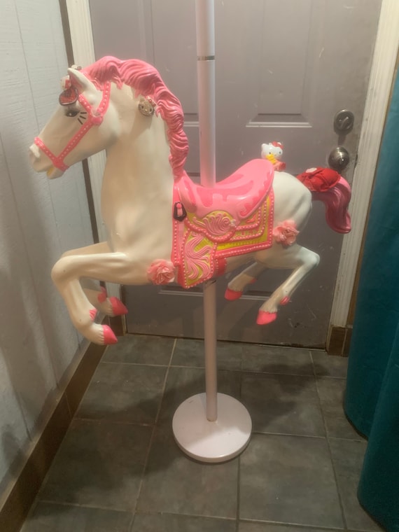 Plastic carousel horse store for sale