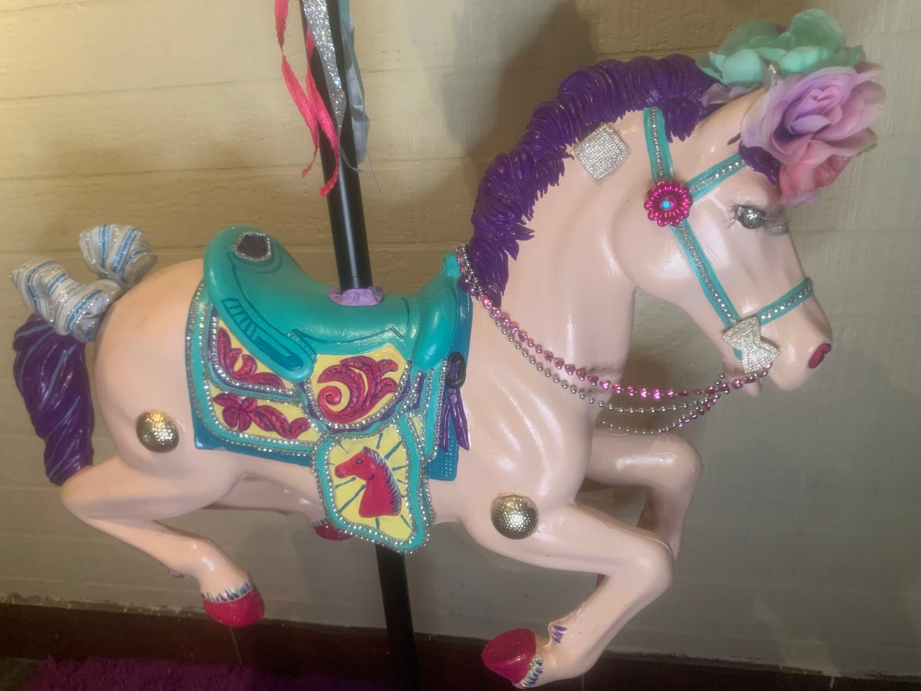 Full Size Carousel Horse Hand Painted Etsy