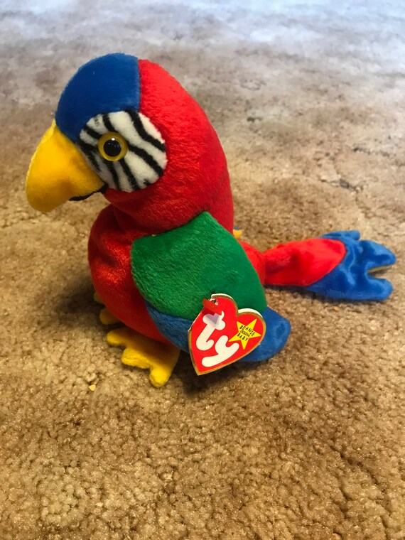 Jabber the Original Ty Beanie Baby parrot Etsy