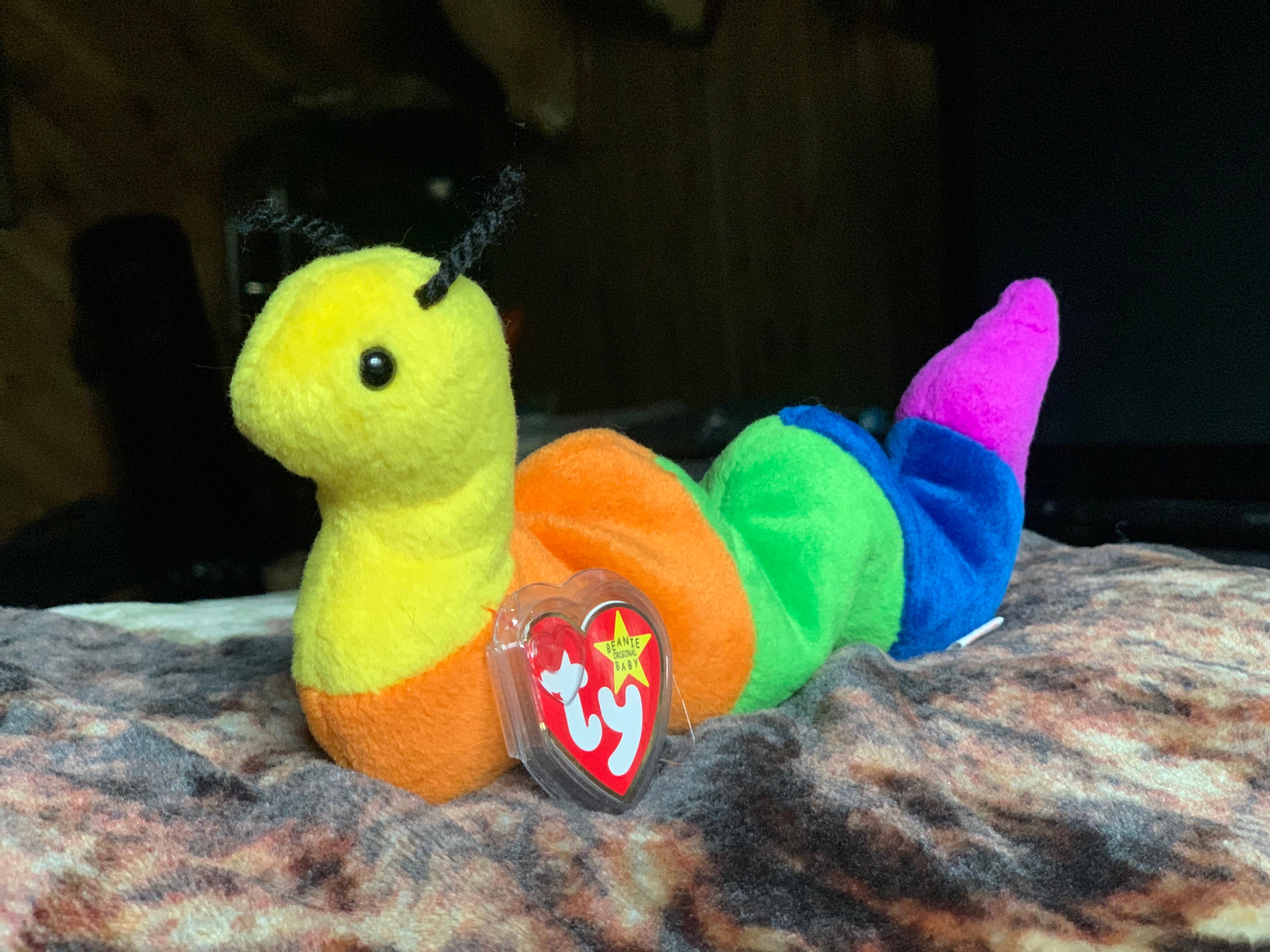 Inch the Original Ty Beanie Baby Worm Etsy