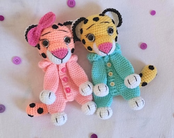 Tutorial/Crochet pattern Cheetah baby comforter PDF LADM